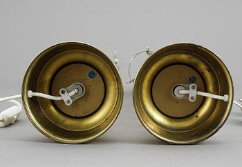 BORDSLAMPOR, ett par, Enco, 1900-talets andra hälft.