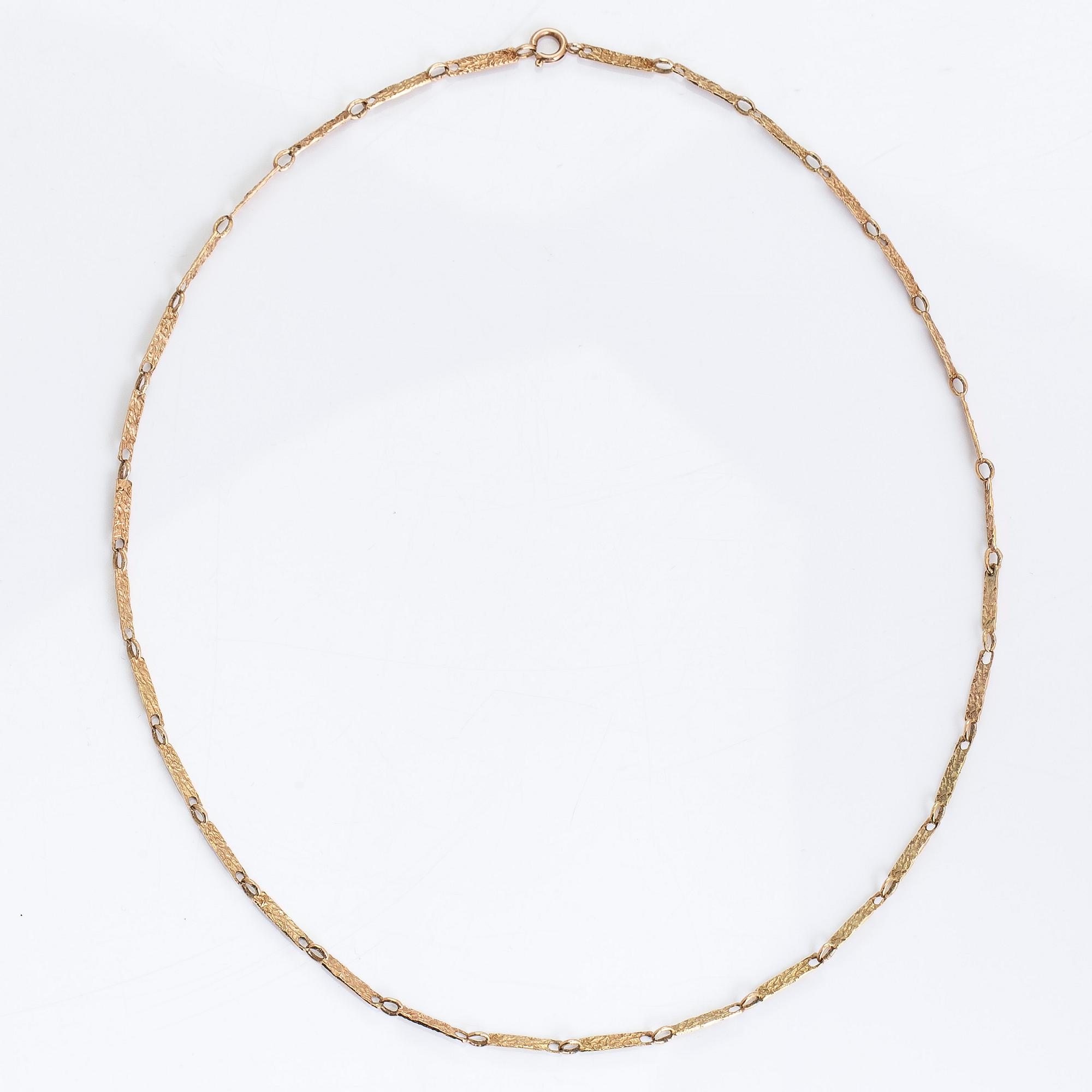 Halsband, 14K guld. Finska stämplar.