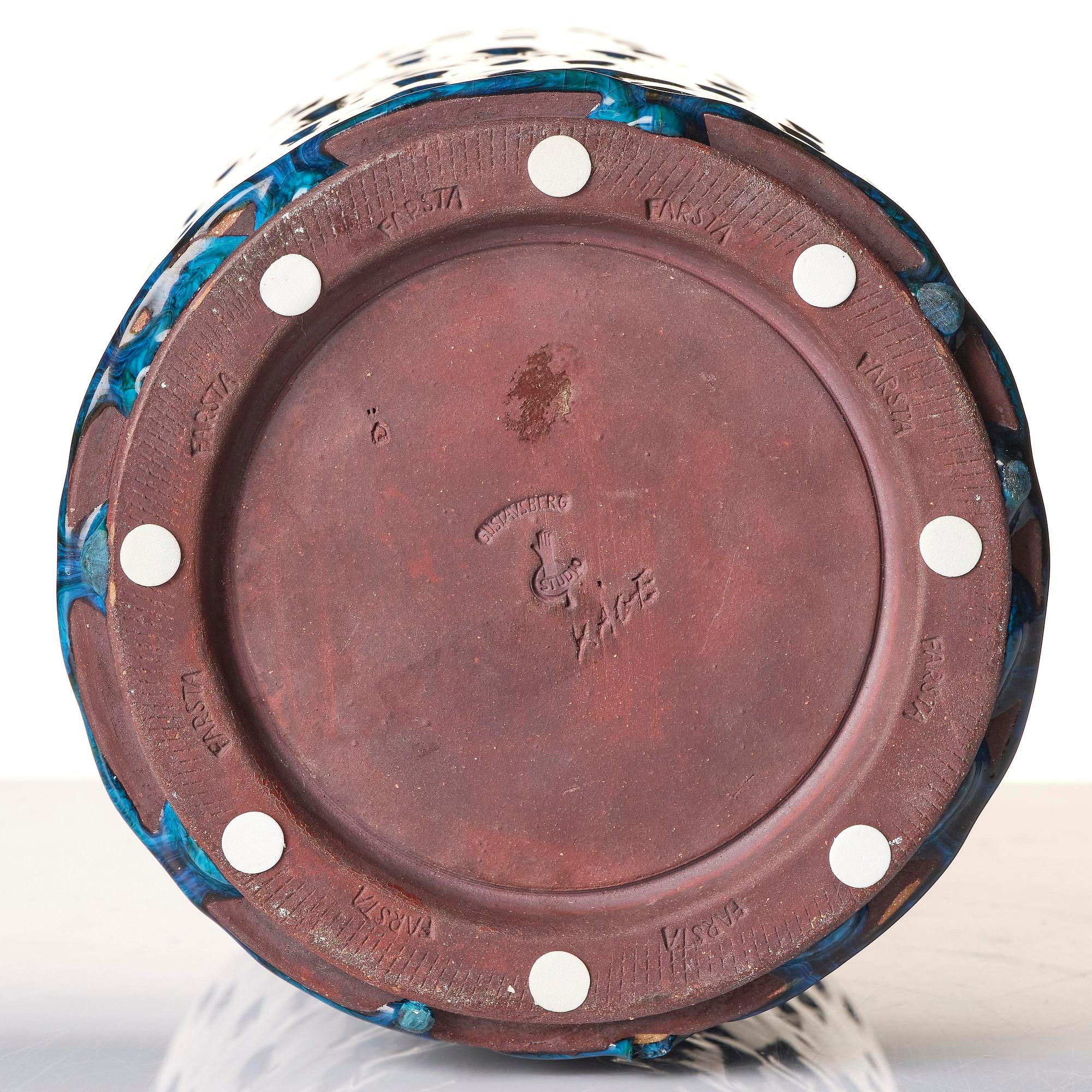 Wilhelm Kåge, a Farsta stoneware vase, Gustavsberg Studio 1958.