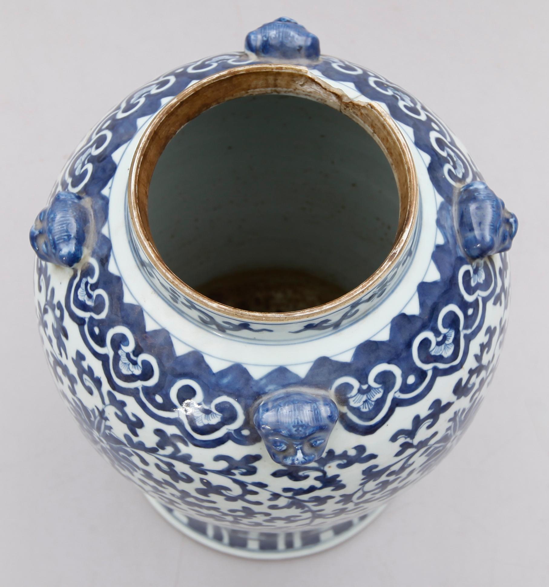 LOCKURNA, porslin, Kina, 1800-tal.