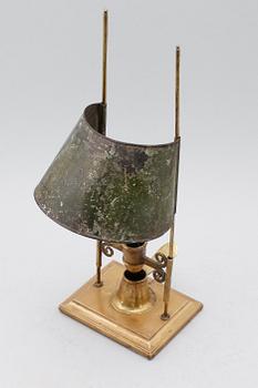 LÄSLJUSSTAKE, mässing, 1800-tal.