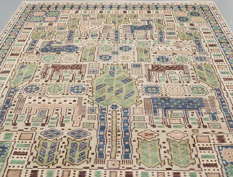 Märta Måås-Fjetterström, A carpet, "Hästhagen", knotted pile, ca 346 x 218,5-220 cm, signed AB MMF.