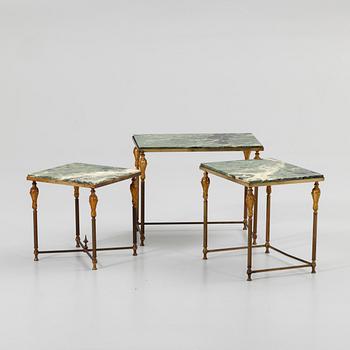 Nest of tables, 3 parts, second half of the 20th century.