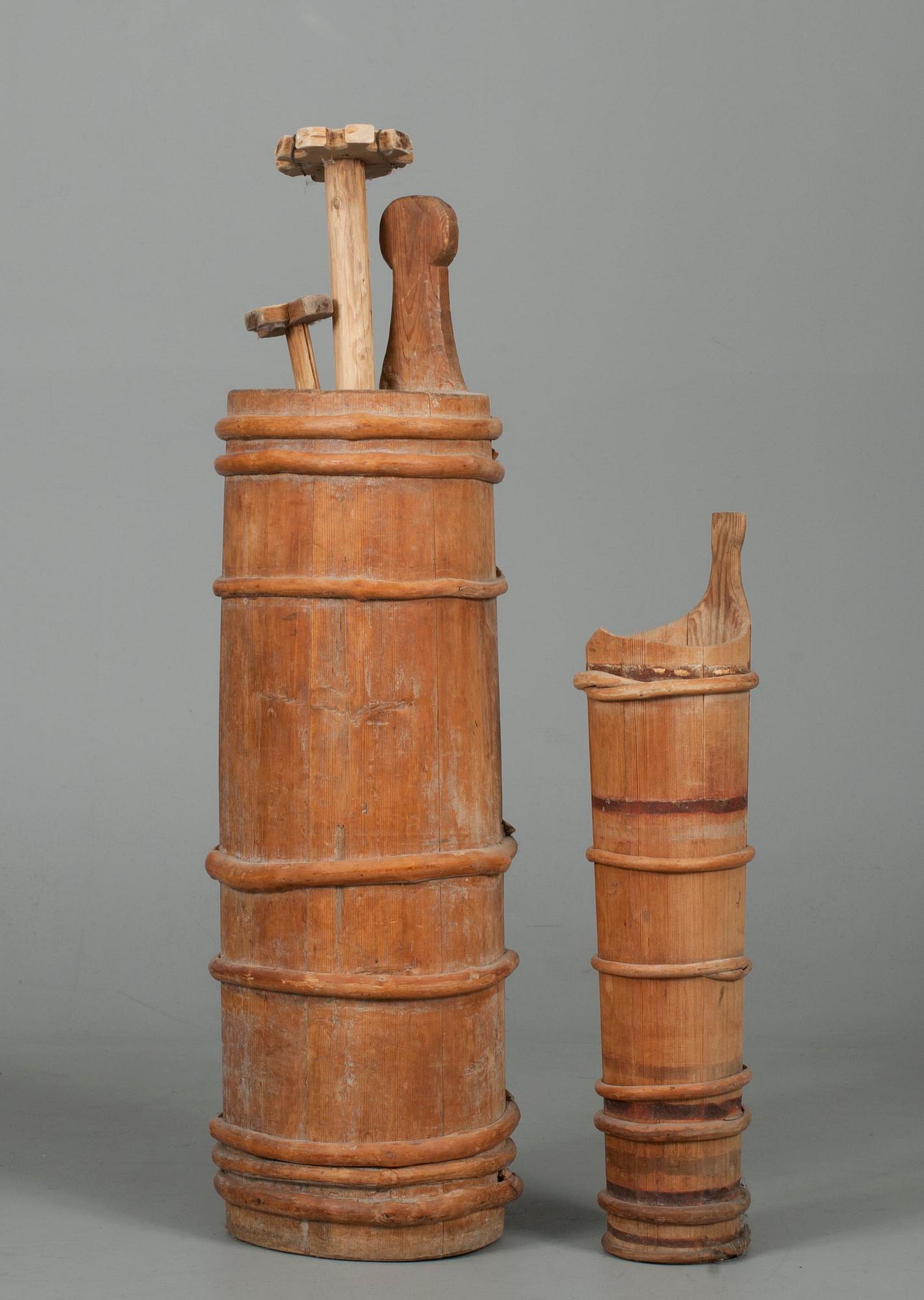 SMÖRKÄRNOR 2 st, Finland, 1800-tal.