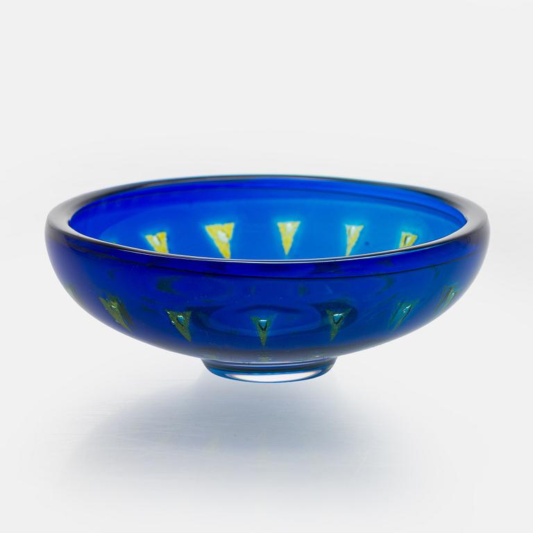 Sven Palmqvist, a 'Ravenna' glass bowl, Orrefors.