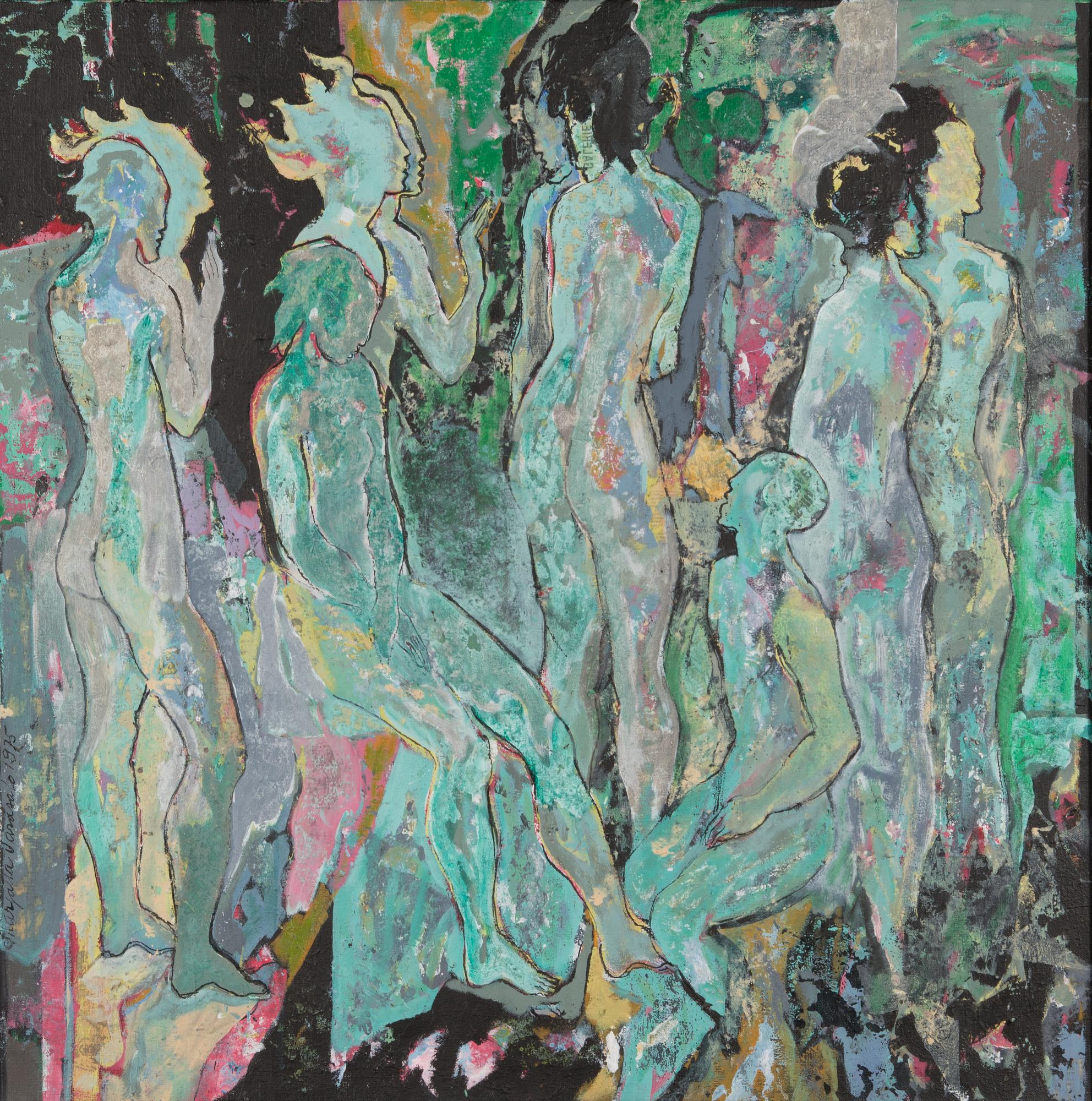 Marjatta Sarasalo, oil on canvas, signed and dated 1975.