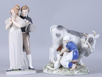 FIGURINER, 2 st, Bing & Gröndal resp Kongl Dansk.