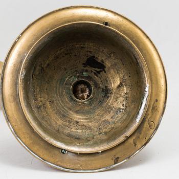 A bronze baroque wall sconce 17/18th century.