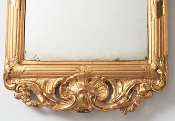 A Swedish Rococo mirror.