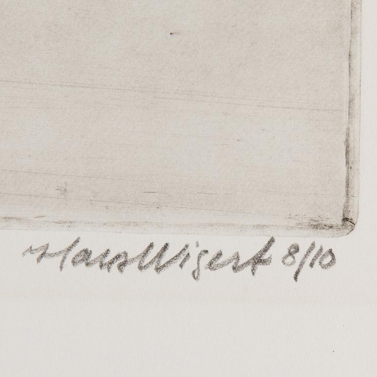 HANS WIGERT, 5 etchings, signed.