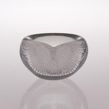 A glass bowl, model 3327, signed Tapio Wirkkala Iittala.