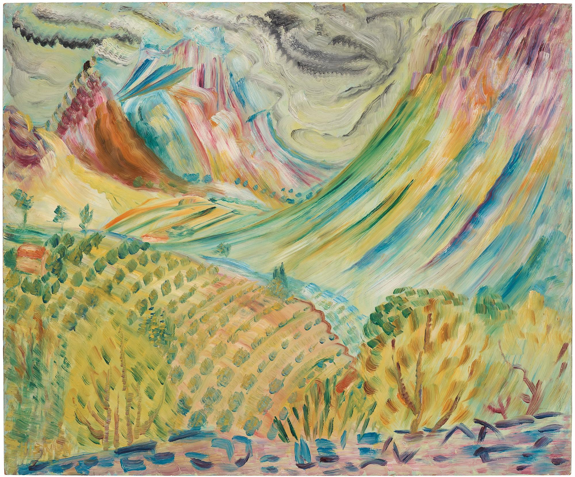 Sigrid Hjertén, "Bergskedjorna" (Mountains).