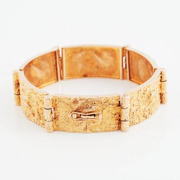 Björn Weckström, a 14K gold bracelet, for Lapponia, Finland 1969.