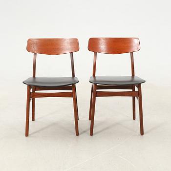 Chairs, 6 pieces, 1960s, Denmark.