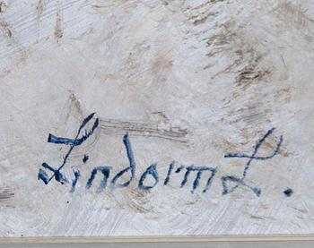 Lindorm Liljefors, Fox in a winter landscape.