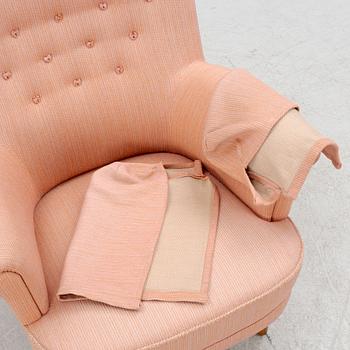 Carl Malmsten, fåtölj, "Hemmakväll", OH Sjögren, Tranås, 1900-talets senare del.1900-talets andra hälft.