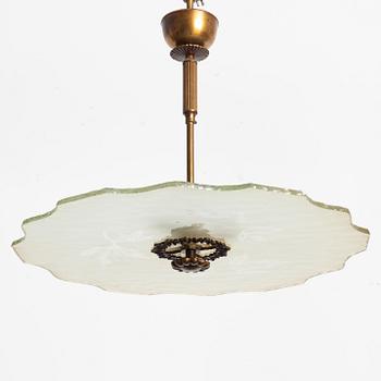 A Swedish Modern ceiling lamp, 1940s.