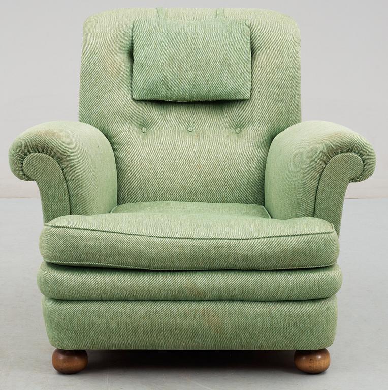 A Josef Frank armchair by Svenskt Tenn.