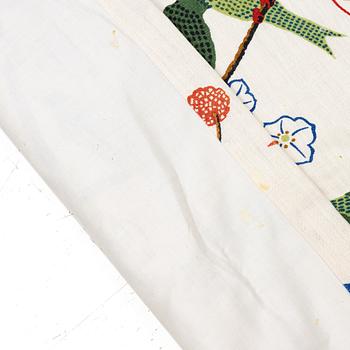 Josef Frank, a 'Gröna Fåglar' curtain, Svenskt Tenn.