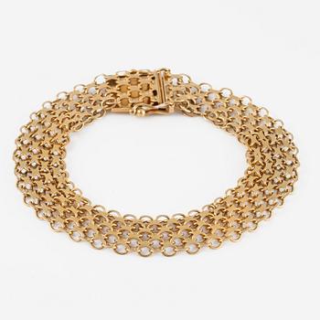 ARMBAND, 18K guld, ÄSA, Stockholm. Vikt 14,3 gram.