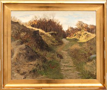 Vilhelm Theodor Fischer, oil on canvas, signed, dated.