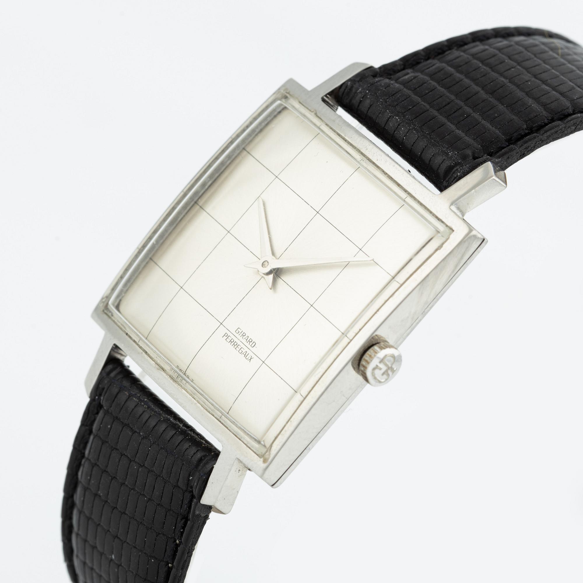 Girard Perregaux Damier wristwatch 29 x 29 mm. Bukowskis