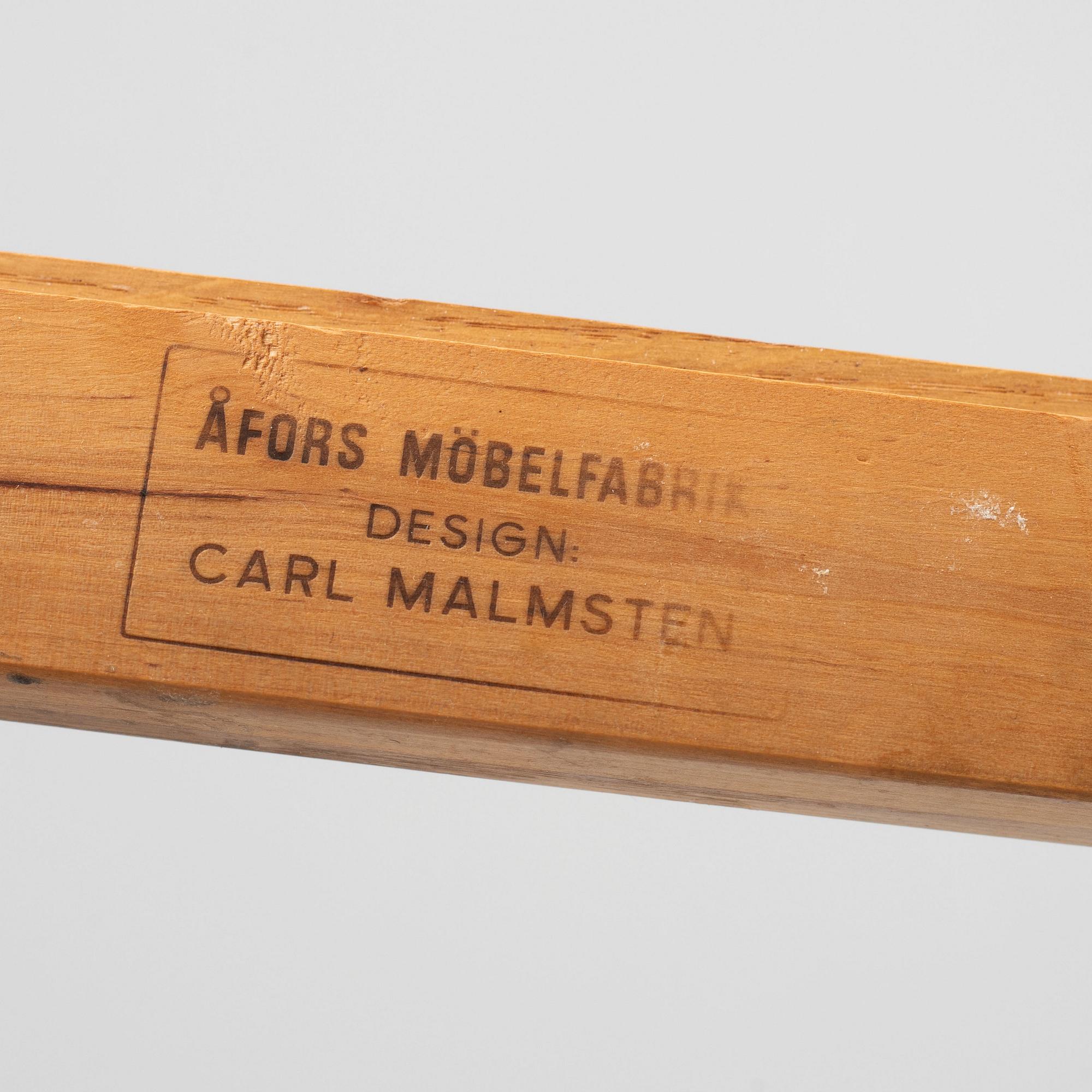 Carl Malmsten, dining table "Herrgården", and chairs, 6 pcs, "Ambassadör".