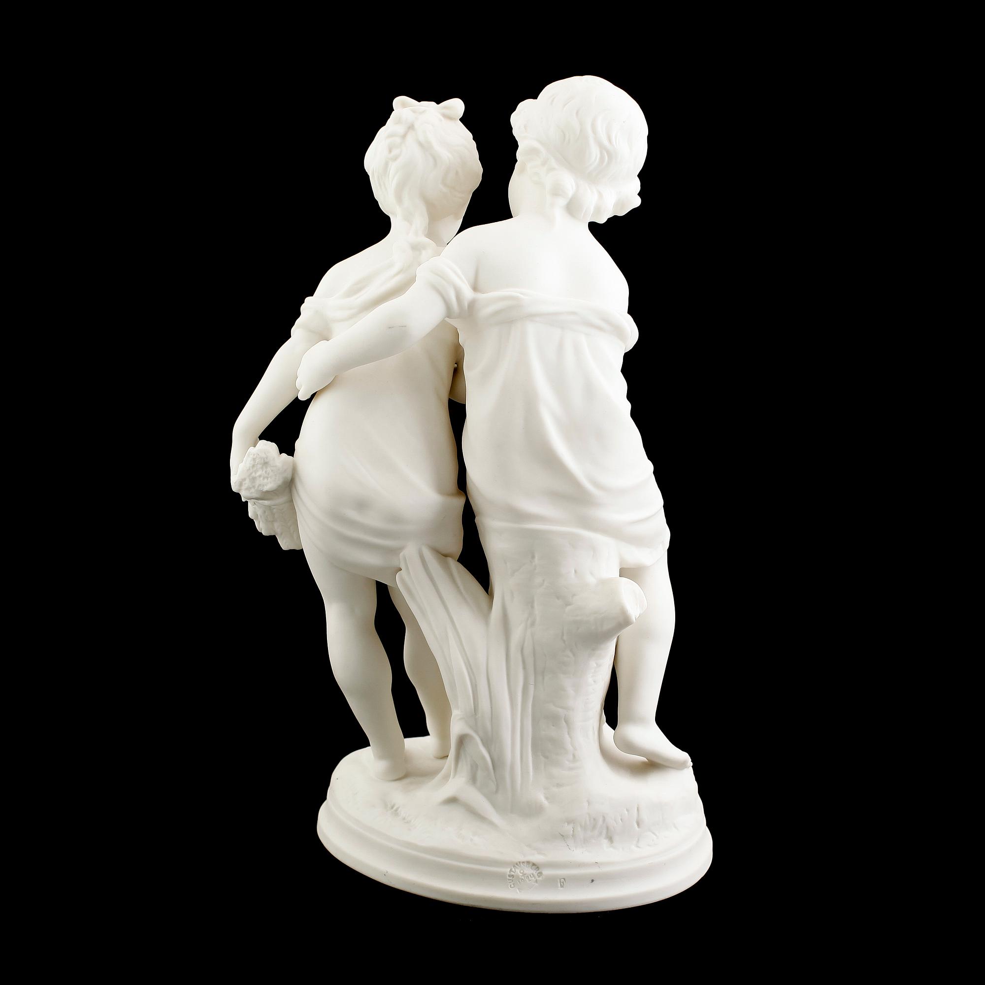 SKULPTUR, parian, Gustavsberg 1924.