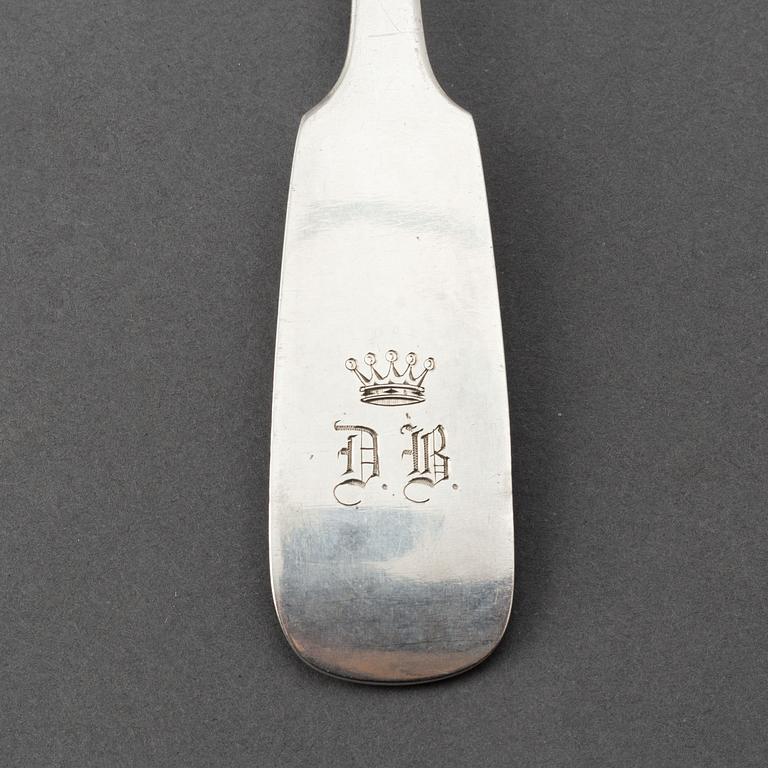 Ragusked samt soppslev, silver, Tyskland sent 1800-tal-tidigt 1900-tal.