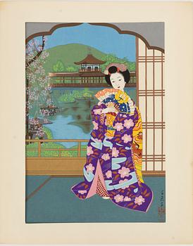 Minagawa Chieko, "Geisha by the river" och "Teaceremony".
