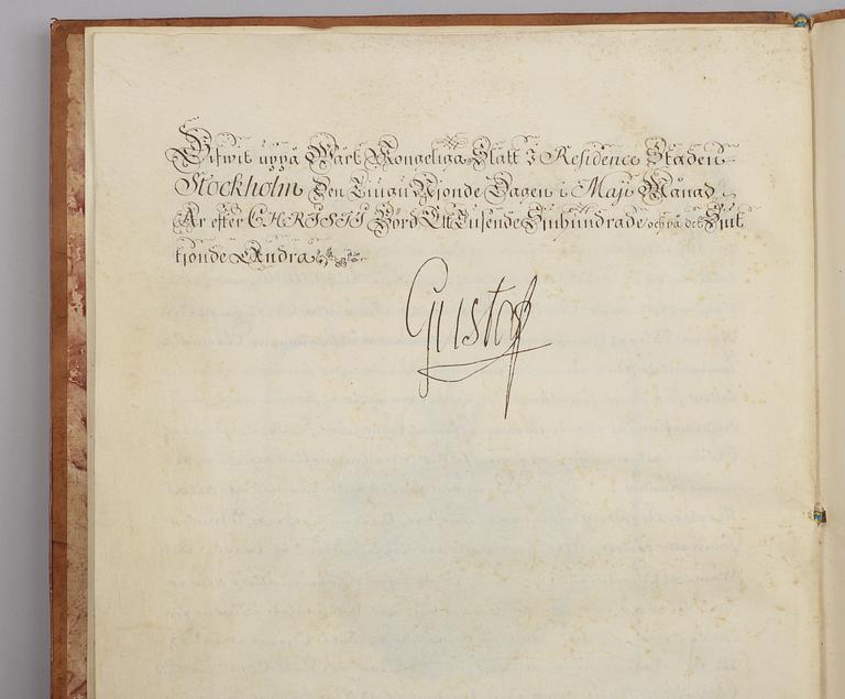 LETTER OF PEERAGE, for the noble family Lagerstråle, number 1992.