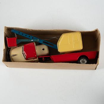 SSS Shoji Toys, among other things, toy cars, 8 pieces, Japan, around the 1950s.