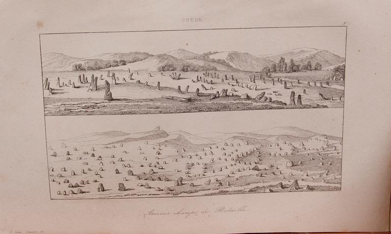 PARTI TRYCK, ca 100 delar, 1800-tal.