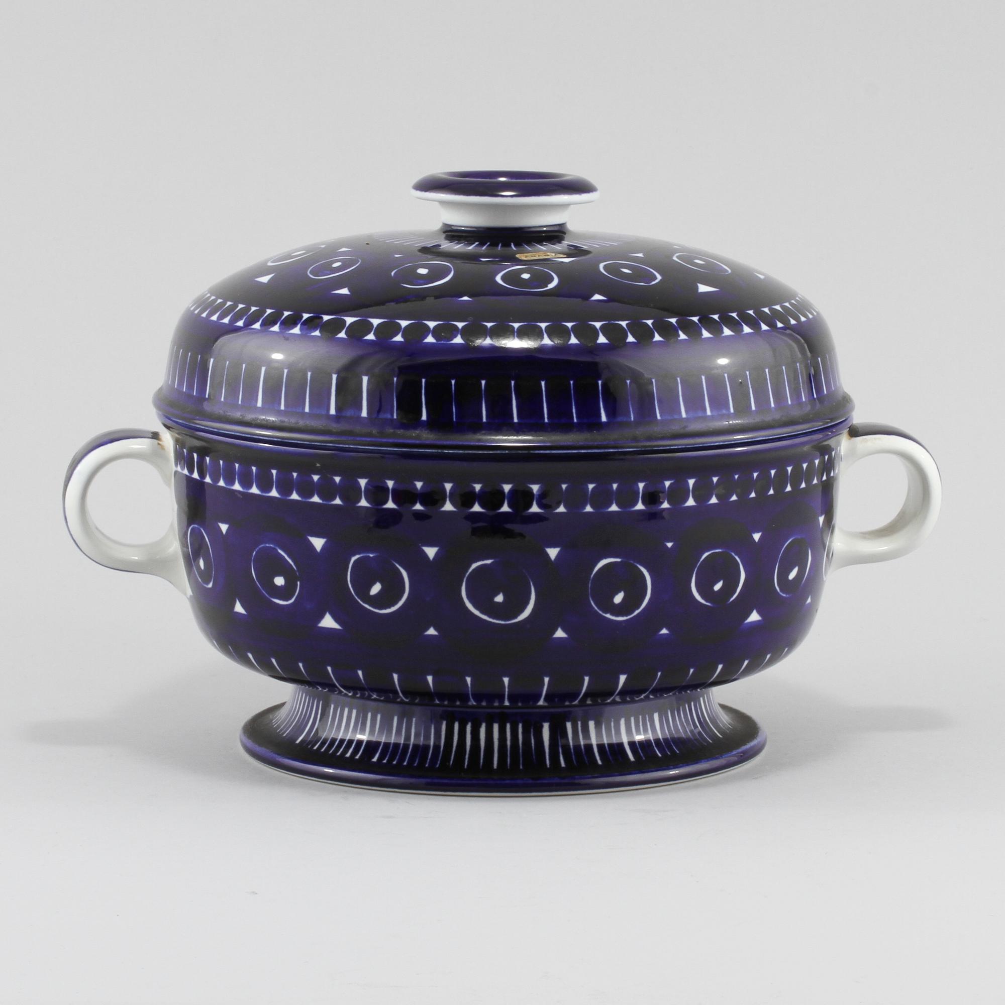 TERRIN, porslin, "Valencia", Ulla Procopé, Arabia, Finland, 1900-talets andra hälft.