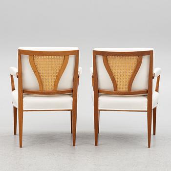 Josef Frank, a pair of armchairs, model 969, Svenskt Tenn.