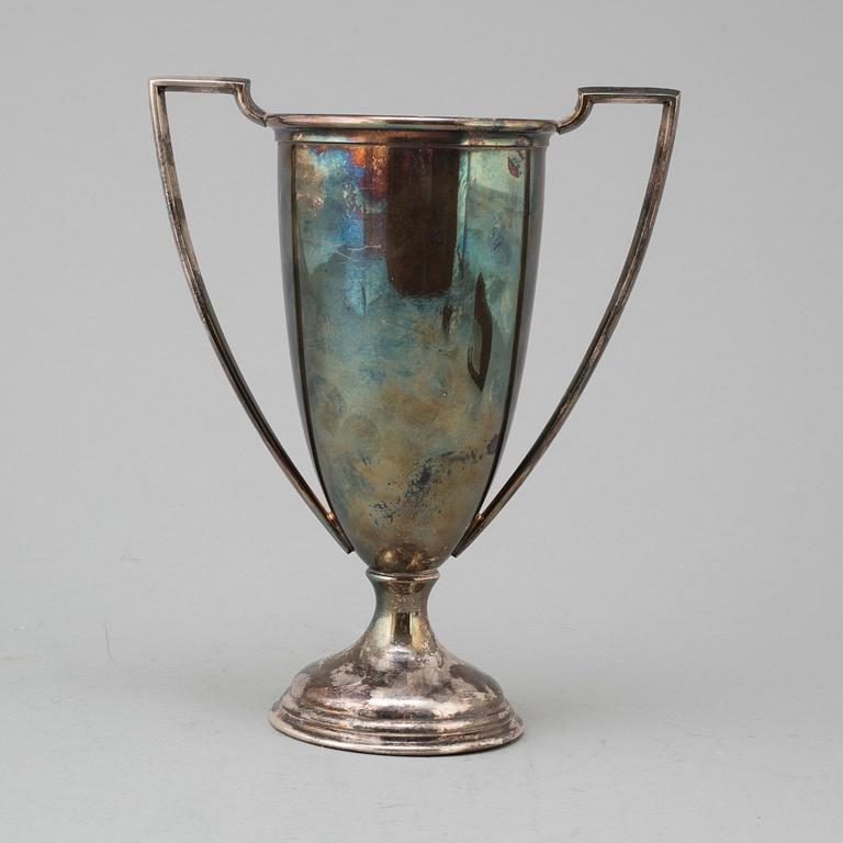 Swedish olympic champion swimmer Arne Borgs victory trophy and medals.