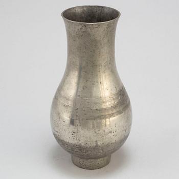 a pewter vase by Björn Trägårdh for Firma Svenskt tenn 1931.