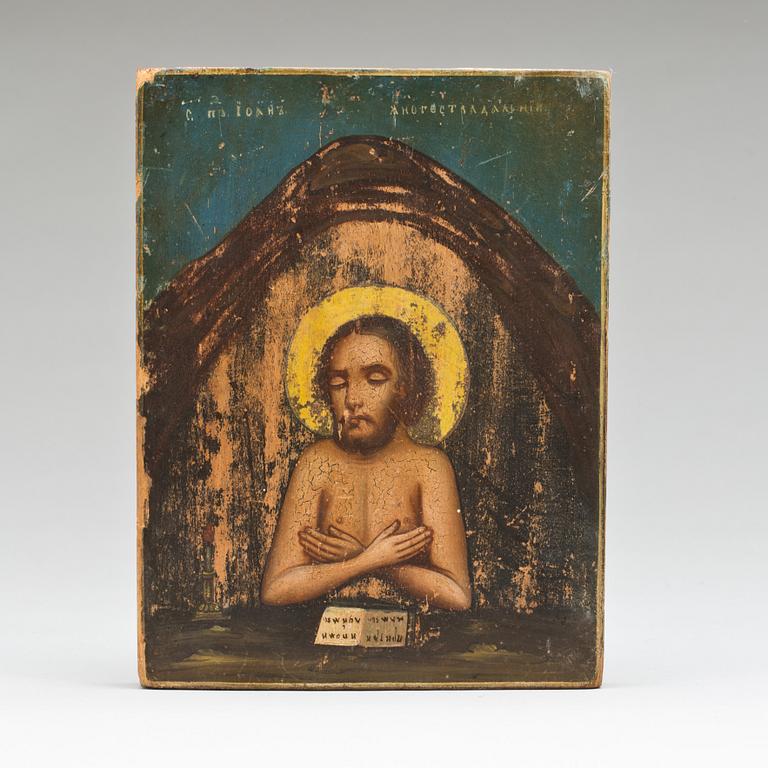 IKON, träpannå. Ryssland, 1800-tal.