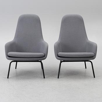 Simon Legald, fåtöljer, ett par, 'Era Lounge Chair High', Normann Copenhagen. Modellen formgiven 2014.
