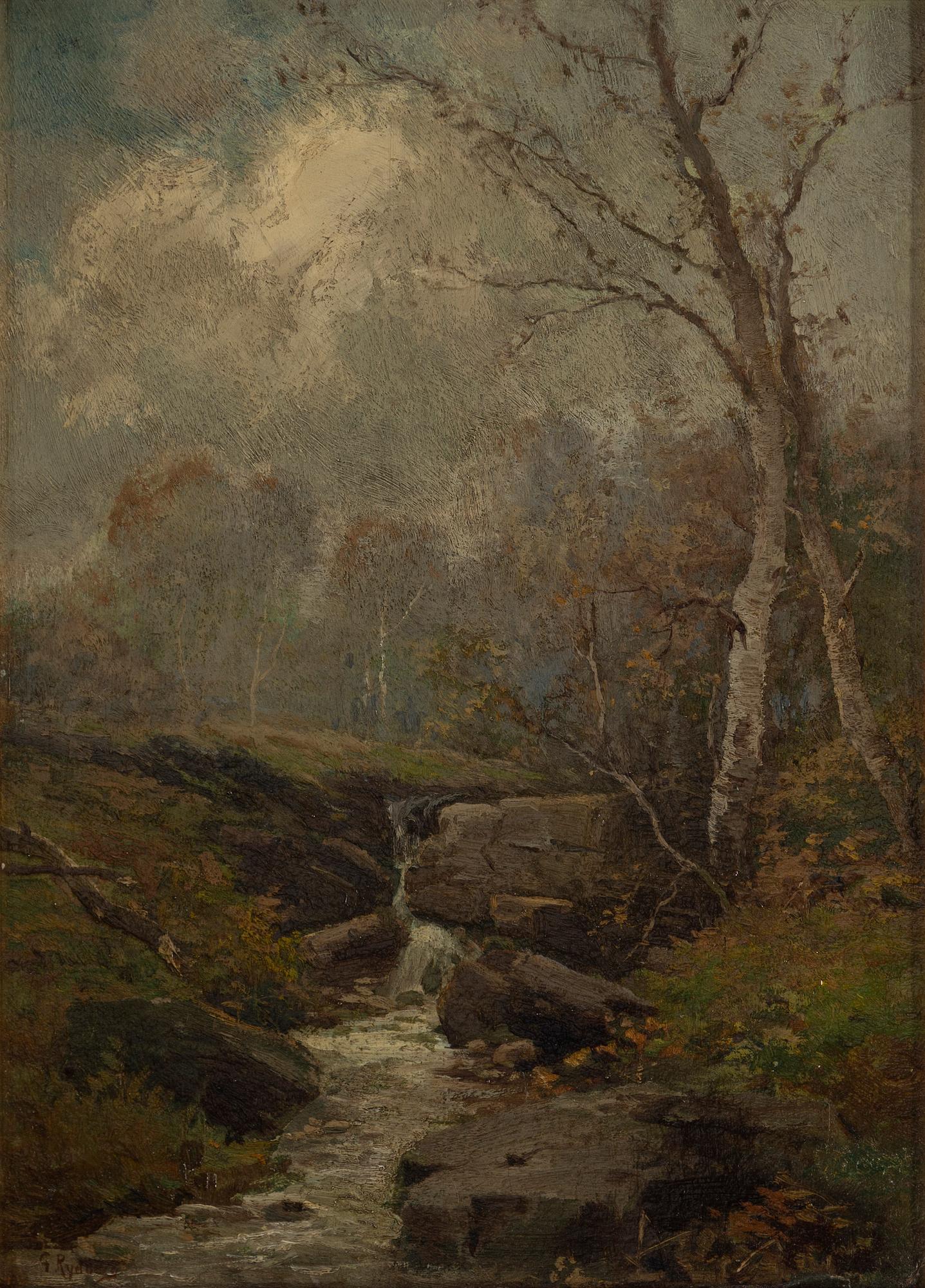 GUSTAF RYDBERG, oil on paper-panel, signed G. Rydberg.