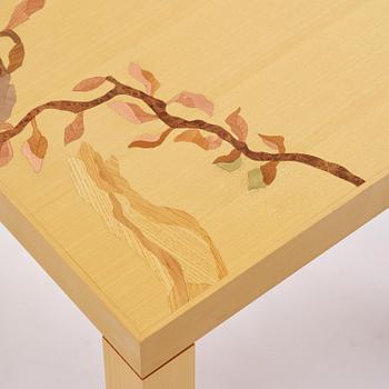 Klara Knutsson, a unique table, "Ornament", executed at Malmstens LiU, Stockholm, 2021.