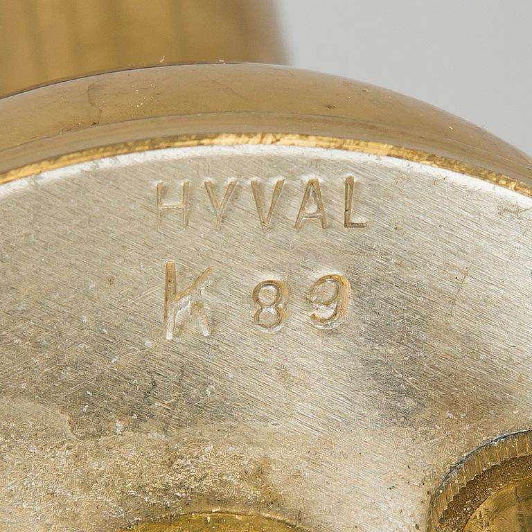Taklampa, modell KP 89 Hyval, 1960-tal.