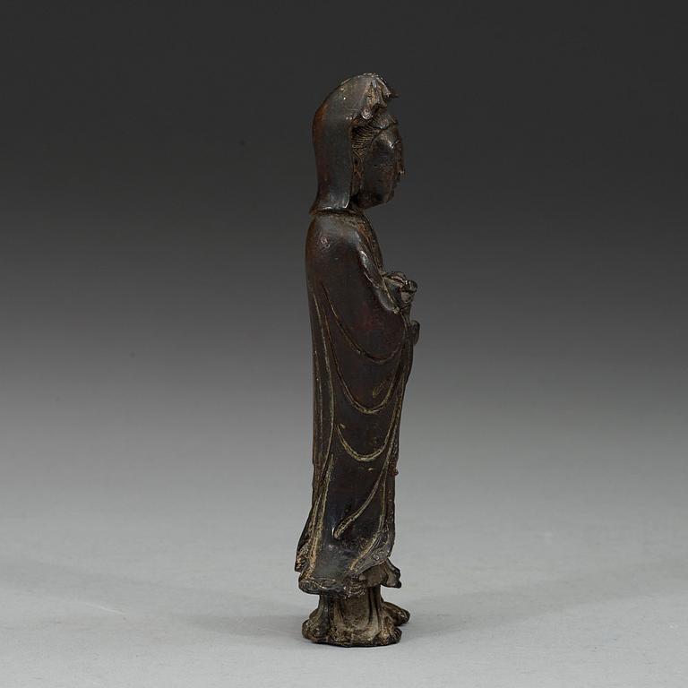 GUANYIN, brons. Qingdynastin, 1700-tal.