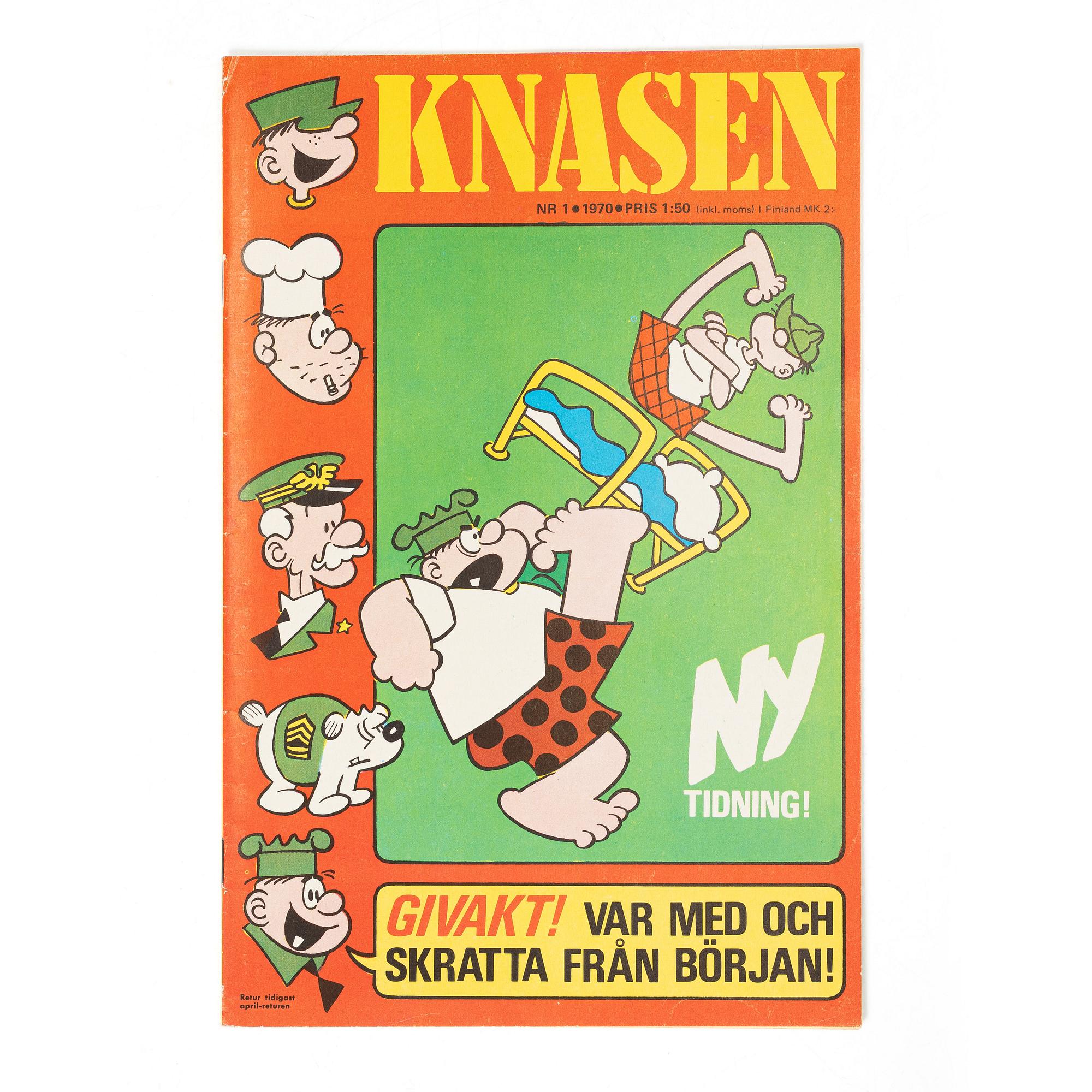 Comic book, “Knasen”, No. 1, 1970.