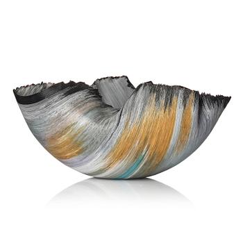 72. Mary Ann Toots Zynsky, a filet-de-verre glass bowl, Seattle, USA.