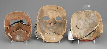 MASKER, 3 st, Japan, 1900-tal.