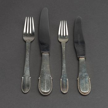 A Danish 20th century set of 4 sterling cutlery mark of G Jensen Copenhagen 1925 total weight ca 229 gr.