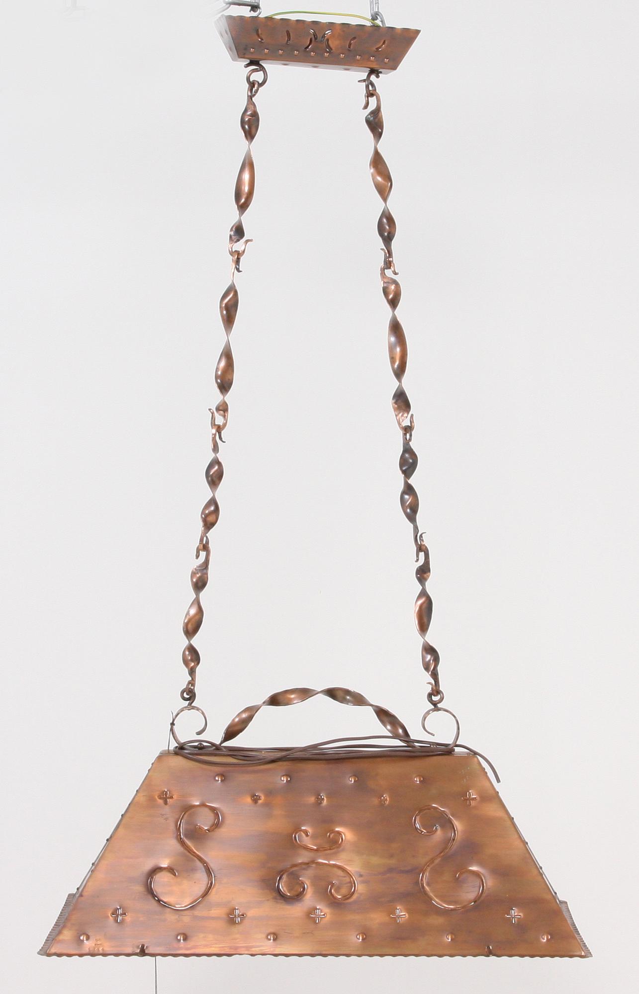 TAKARMATUR, koppar, 1900-tal, märkt "Gränna", h 119.