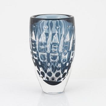 An Ingeborg Lundin "Ariel" vase in glass, Orrefors, Sweden.