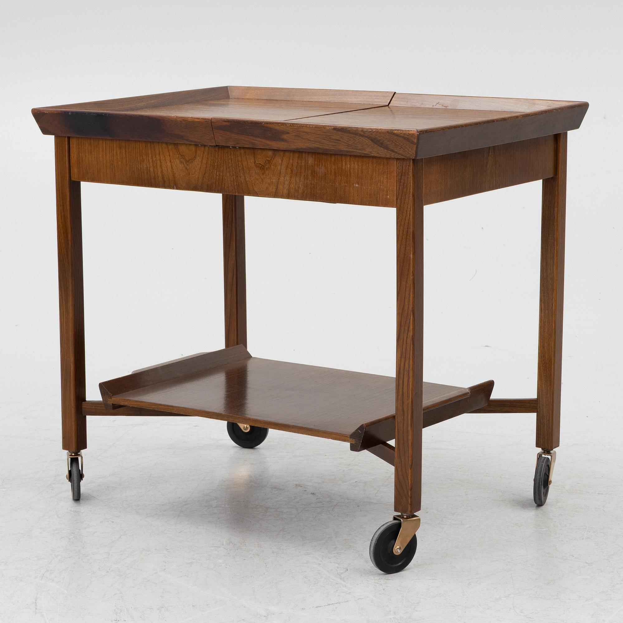 Serving cart, mid-20th century.